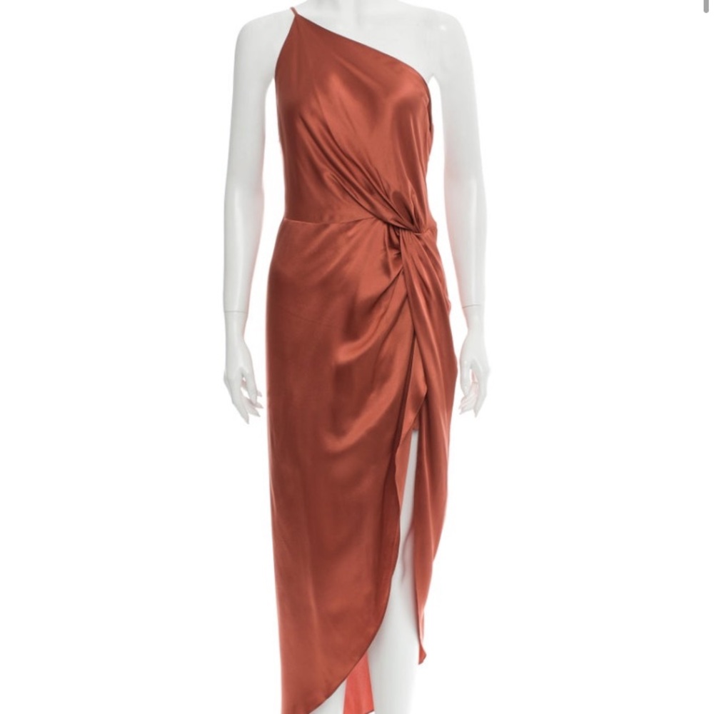 Michelle Mason Twist Knot Silk Dress NWT
